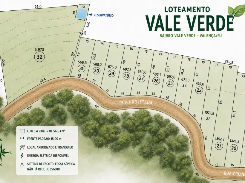 Terreno 566m² para venda