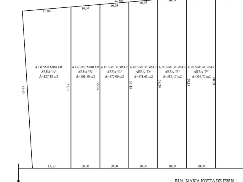 Terreno 561m² para venda