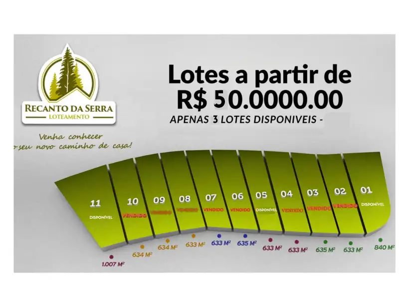 Terreno 633m² para venda no bairro Passagem